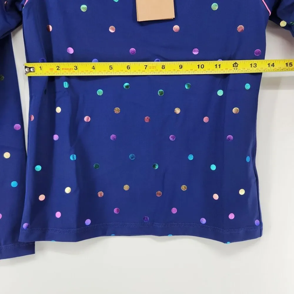 NWT Mini Boden Kids‎ 10-11Y Navy Blue Sunsafe Patterned Rash Vest